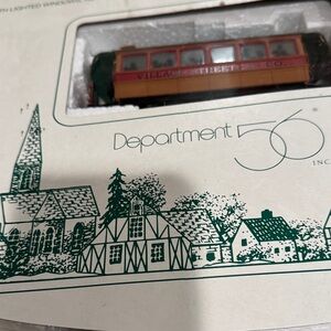 Department 56 Classic Red and Brown Streetcar